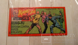 Наклейка, вкладыш от жвачки kung-fu 1972, фото №4