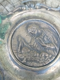 Старая серебряная иконка 800пр. 24г, фото №3
