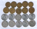 Лот монет Туниса, 20 шт. (5,10,20 миллимов), фото №2