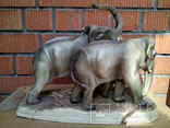 Слоны 45х35 см на реставрацию, фото №12