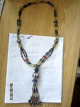 Ожерелье из камня нефрит лазурит бирюза, фото №11