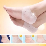Силиконовые носочки для увлажнения пяток, фото №2