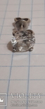Сережка гвоздик из серебра 925, фото №3