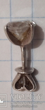 Сережка гвоздик из серебра 925, фото №4