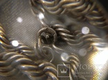 Цепочка из серебра / старинное изделие, проба 875*/., фото №8