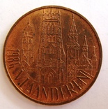 Бельгия, Фла́ндрия 50 фламандских франков	1986, фото №3