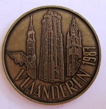 Бельгия, Фландрия, 100 фламандских франков1987, фото №2