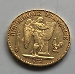 20 франков 1876 год Франция золото 6,45 грамм 900’, фото №2