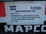 Тормозной диск MAPCO 15320 CITROEN, PEUGEOT., фото №4