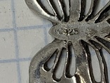 Винтажная брошь в виде бабочи из Англии (серебро), фото №7