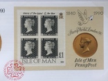 Монета Elizabeth II ,,Isle of Man'' 1 Crown 1990,. конверт з відповідними марками., фото №4