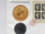Монета Elizabeth II ,,Isle of Man'' 1 Crown 1990,. конверт з відповідними марками., фото №5