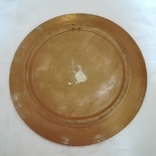 Старая коллекционная тарелка, 30 см, фото №4