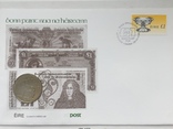 Монета ,,IRLAND £1 1990р. конверт з маркоюю., фото №4