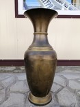 Большая ваза. Латунь. Антик, фото №3