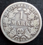 1 марка, 1876 г Германия, фото №3