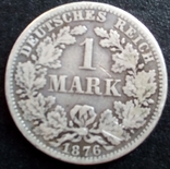 1 марка, 1876 г Германия, фото №4