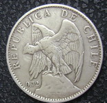 Чили 1 песо 1917, фото №3
