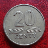 20 центов 1998 Литва (,12.1.12)~, фото №3