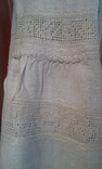 Старинная украинская вышиванка.(Сумщина)   белым по  белому с вырезанием., фото №7