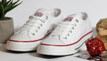 0345 Мужские кеды Converse All Star. Белые 42 р. - стелька 27 см, фото №5