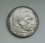 5 Марок 1937 J, Третий Рейх  Свастика, серебро, фото №5