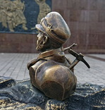 Бронзовый бюст бойца горных егерей "Эдельвейс"., фото №8