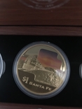 Набор из 5 монет 1 Доллар 2004 Острова Кука Поезда Железная Дорога Серебро Пруф, фото №8