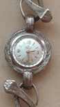 Серебряный браслет, часы Швейцария, фото №2