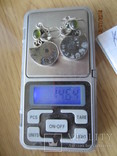 Серебряные серьги ручной работы 925 пробы с натуральным аммонитом, фото №10