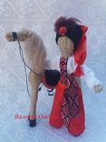 Козак и конь. Подарок мужчинам, оберег. Handmade. Мотанка., фото №4