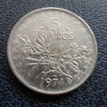 5 франков 1971 Франция   (,11.6.1)~, фото №3