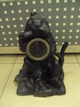 Чавунний ведмідь каслі з годинником, фото №2