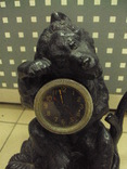 Чавунний ведмідь каслі з годинником, фото №3