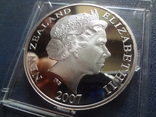 1 доллар 2007-2008 Новая Зеландия Международный полярный год серебро~, фото №5