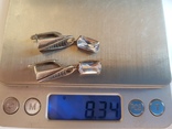 Серьги серебро 925 проба. Вес 8.34 г., фото №8