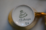 Кофейный сервиз в позолоте Bavaria Seltmann Vohenstrauß Gold на 6 персон (15 предметов), фото №6