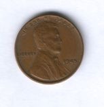 США 1 цент 1945г., фото №3