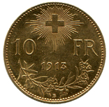 10 Франков 1913г. Швейцария, фото №3