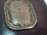 Старая коажанная шкатулка для карт, серебро, фото №6