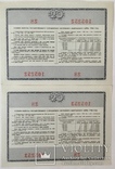 Облигация на сумму 20 рублей 1966 г., - 2 шт., номера подряд, фото №3