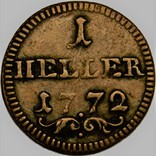 Бамберг 1 геллер 1772 год, фото №3