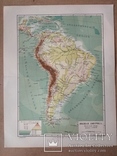 Карта Южная Америка физический обзор, фото №2