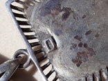 Массивный серебряный кулон с перламутром, фото №11