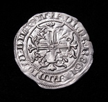 Король Неаполю Роберт І Мудрий, срібний джильято, 1330р., фото №7