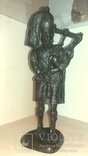 Бронзовый Волынщик Франция (L`Art Bronze) 31 см, клейма, фото №2