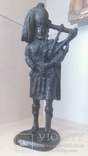 Бронзовый Волынщик Франция (L`Art Bronze) 31 см, клейма, фото №6