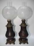 Пара Керосиновых Ламп ( Старая Европа ) Выс 65 см, фото №2