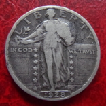 25 центов 1928 США серебро  (,12.1.44)~, фото №2