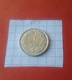 1/2 франка 1958 серебро  Швейцария, фото №3
